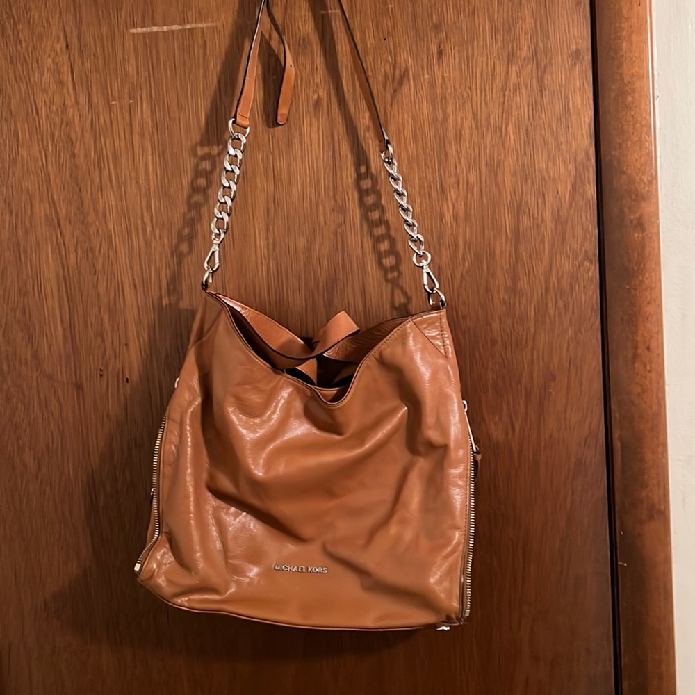 Tan Leather Michael Kors shoulder bag